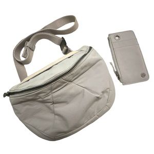 ATHLETA COMBO Grey Bag & Wallet